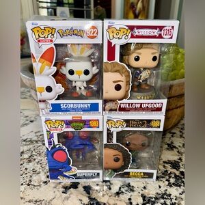 NIB Bundle of Four Funko Pop Figures